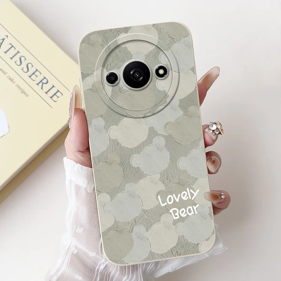 2024 New Fashion Flower Square Silicone Camera Lens Protective Cover