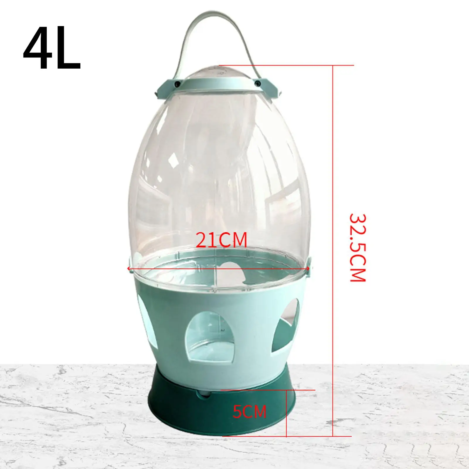 Pigeon water dispenser automatic feeder water container handle bird feeding drinker for dove duck bird cage accessories bird water drinker