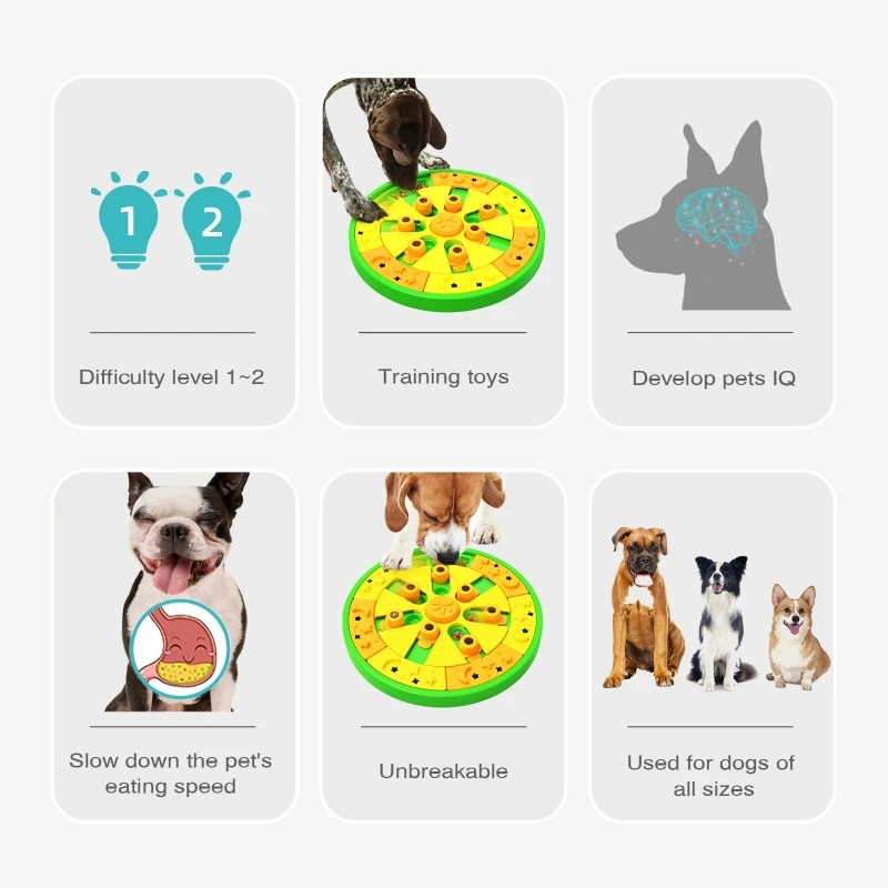 Dog Puzzle Toys IQ Training Brain Stimulating Slow Feeding Pet Toy  Interactive for Small Medium Large Dogs Puppy Treat - AliExpress