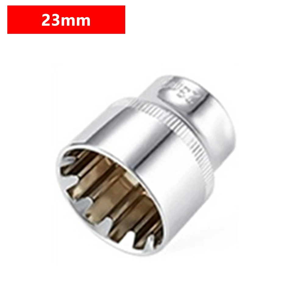 12-Punkt-Steckschlüssel, 3/8 Vierkantantrieb, Spiegel, kurzer Steckschlüsselkopf für Ratschenschlüssel, 6–24 mm Adapter, Verlängerung, Antriebsschlösser, Steckschlüssel – Detail 4