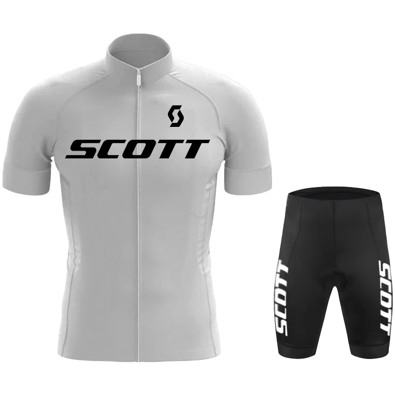 SCOTT Cycle Wear Maillot Cycling Man Mtb Men's Clothing Set Bike Jersey Sets Jacket Short Bib Cycling Uniforms for Men Bicycle