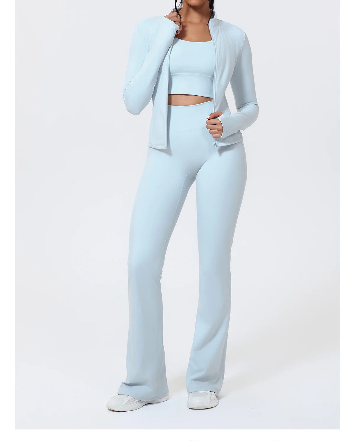 Rückenfreies, schnell trocknendes Sport-Tanktop für Damen, ärmelloses Stütztanktop für Damen, stoßdämpfendes, kurzes Lauf-Top, speziell für das Fitnessstudio – Detail 16