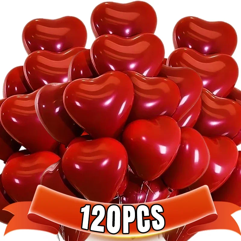20 Palloncini A Cuore Rosso 18 Pollici (45 Cm) In Foil, Per Matrimonio, San Valentino, Compleanno, Riempibili Con Elio