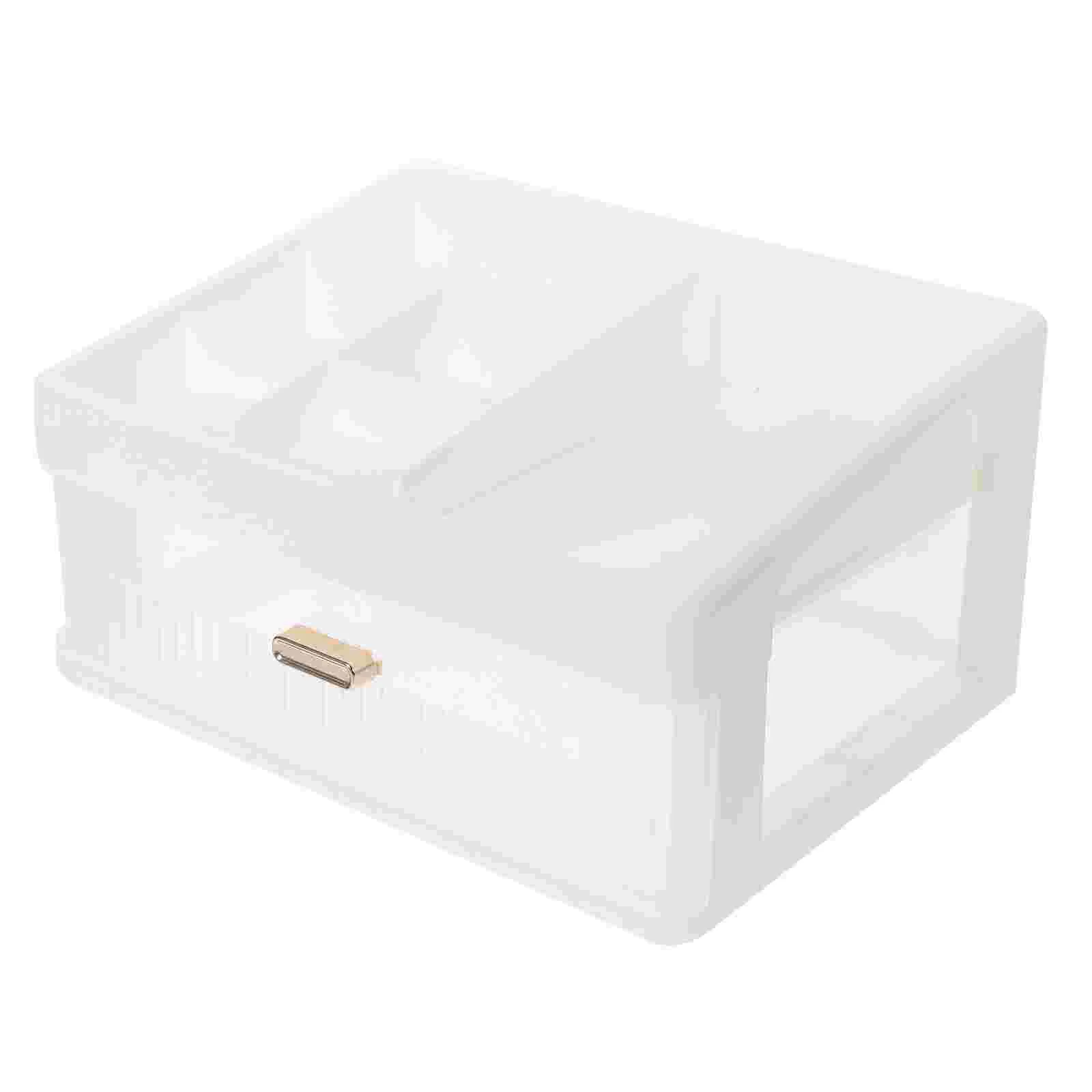 

Drawer Type Desktop Organizer Upper Compartment Makeup Cosmetics Storage Case