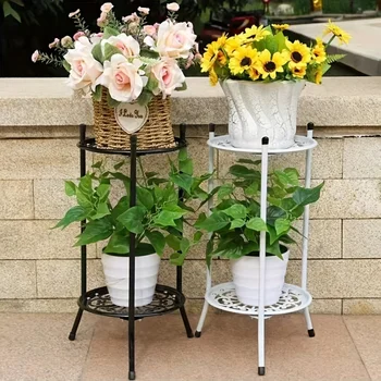2-Tiered Tall Plant Stand 1