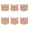  Stainless Steel Cat Name Tag Custom ID Cute Pet Pendant Engraved Keyring Accessories Personalized  Nameplate 3
