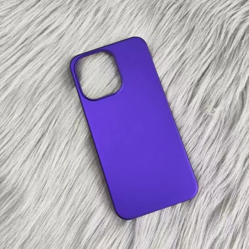 Sleek Shockproof Matte Phone Protection Back Cover in Solid Color