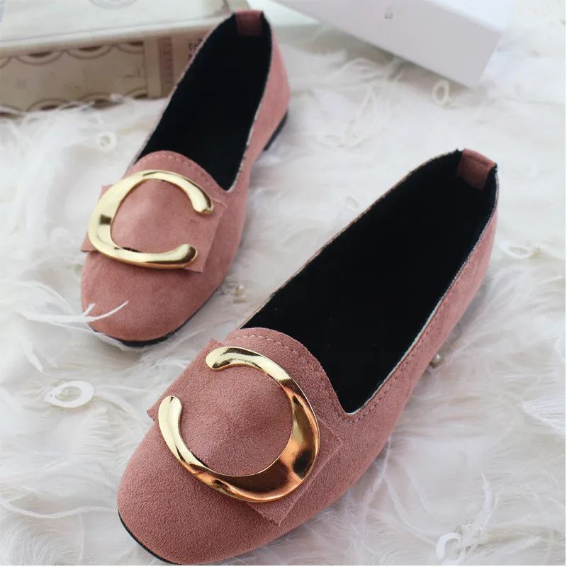 Comemore New Women Ballet Flats Shallow Shoes Woman Loafers Spring Summer Footwear Sweet Casual Ladies Flat Plus Size 42 43