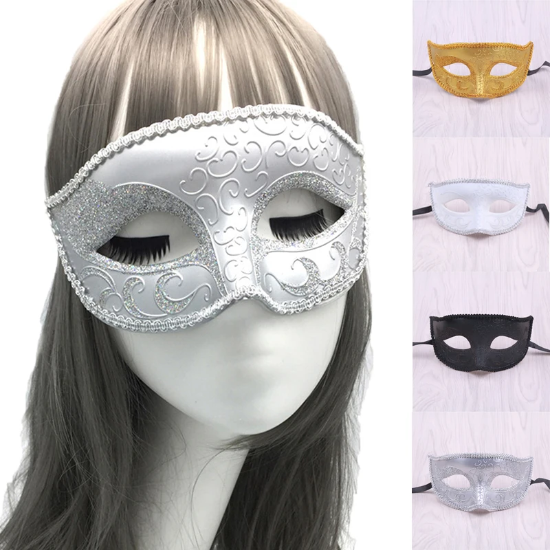 1pc Masquerade Masks for Couple Venetian Woman Lace Men PP Cosplay Costume Carnival Prom Party Personality Headdress Masks