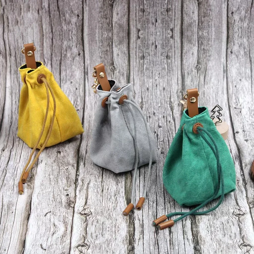 1PCS Pet Portable Dog Toy Bag Holder Walk Carry Outdoor Training snack bag Puppy two-handed free pull rope bag dog treat bag dog training supplies