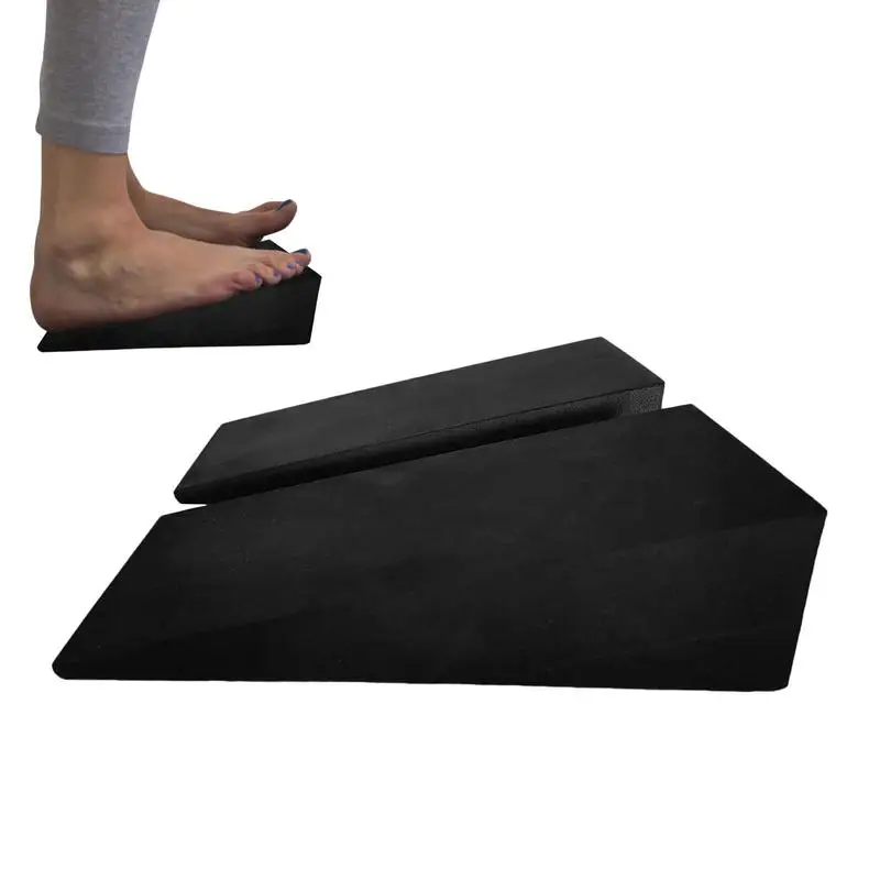 Yoga Block Wedge Foam Slant Board para alongamento de bezerro, leve e portátil, salto antiderrapante, cunha de agachamento elevada