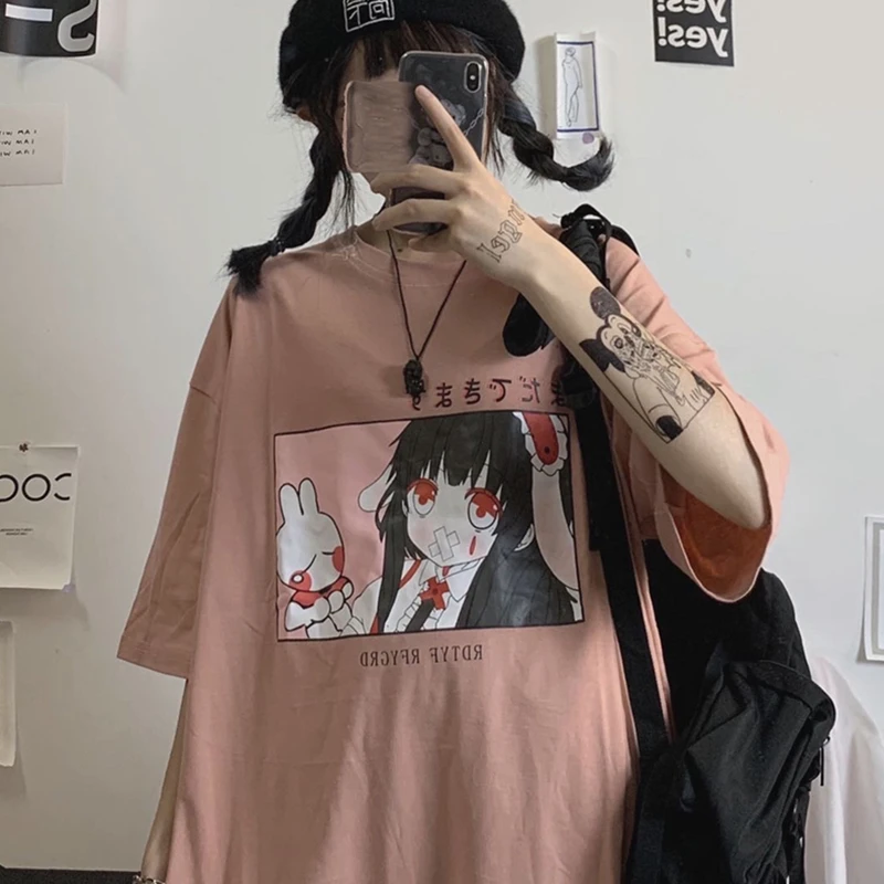 Algebraico esposa Maestría Camiseta Kawaii de Anime japonés para mujer, ropa Harajuku, camiseta de  moda coreana, Camiseta de algodón Ulzzang, ropa de verano|Camisetas| -  AliExpress