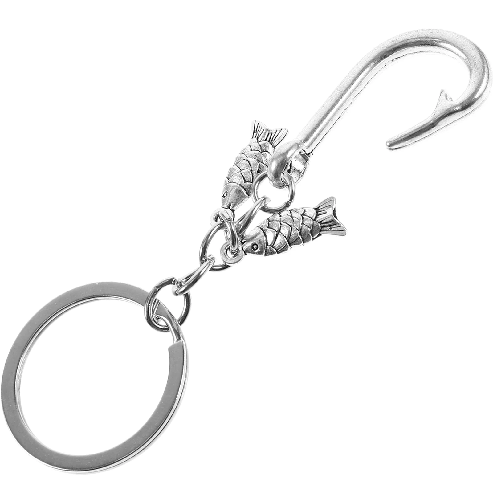 

Handbag Pendant Fishing Hook Key Chain Christmas Decorations Fisherman Keychain