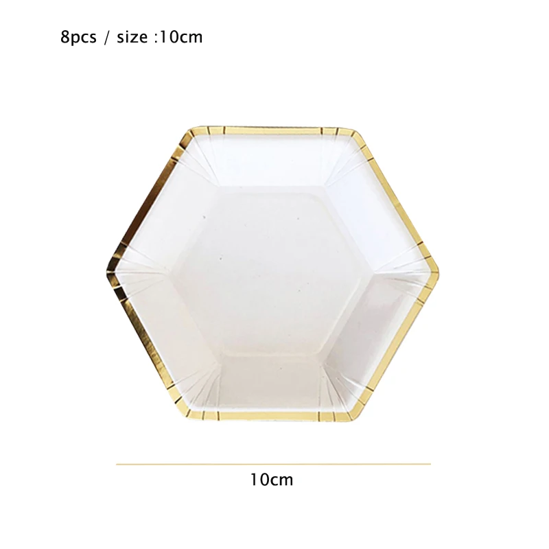8pcs 10cm Hexagon