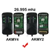 ALLMATIC AKMY2 AKMY4 26.995MHz 27.120MHz 30.875MHz 40.685MHz Garage Door Remote Control Duplicator Gate Opener Transmitter Clone 2