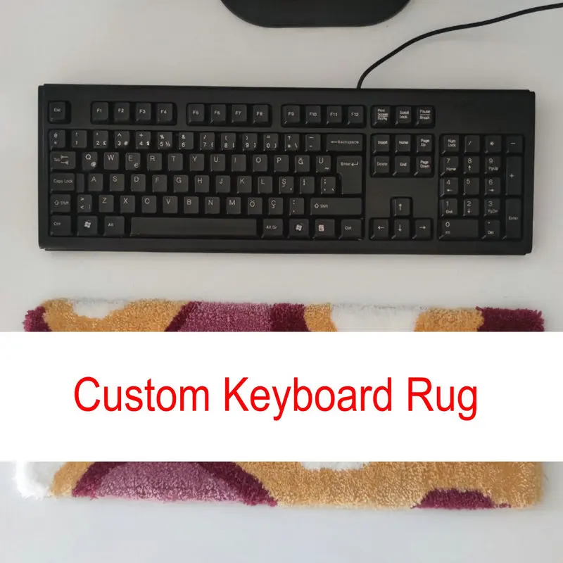 Custom Keyboard Rug Tufted Desktop Soft Plush Rug for Dropshipping 1