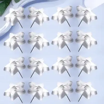 50개 투명 별 모양 푸시핀 코르크보드 벽걸이용 장식 핀 가정용 썸타크