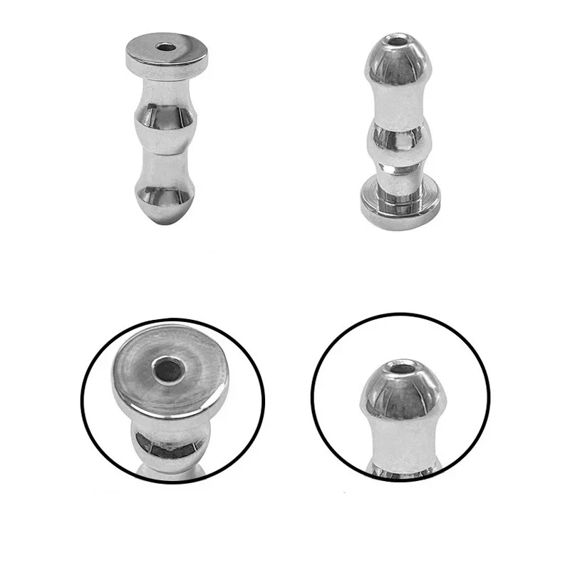 Urethral Dilator Silicone Urethral Dilator Penis Chastity Lock Metal Hollow Urethral Plug Sounding Rod Penis Dilator Urethral Sound Chastity Sex Toys for Men Catheter