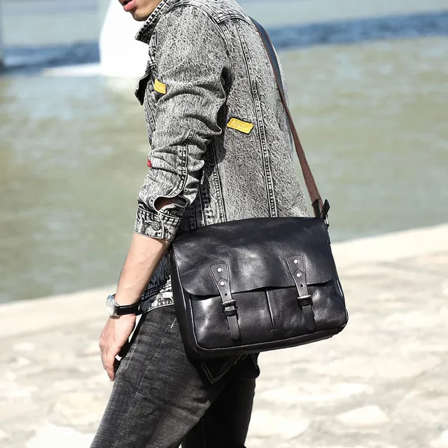 Cuoio Borse Da Uomo A Tracolla In Pelle Borsa A Tracolla Da Uomo