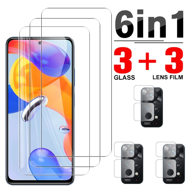 Funda de vidrio templado 4 en 1 para Xiaomi Redmi Note 12 4G, Protector de  cámara Xiomi Redmi Note 12, película protectora de pantalla de 6,67  pulgadas - AliExpress