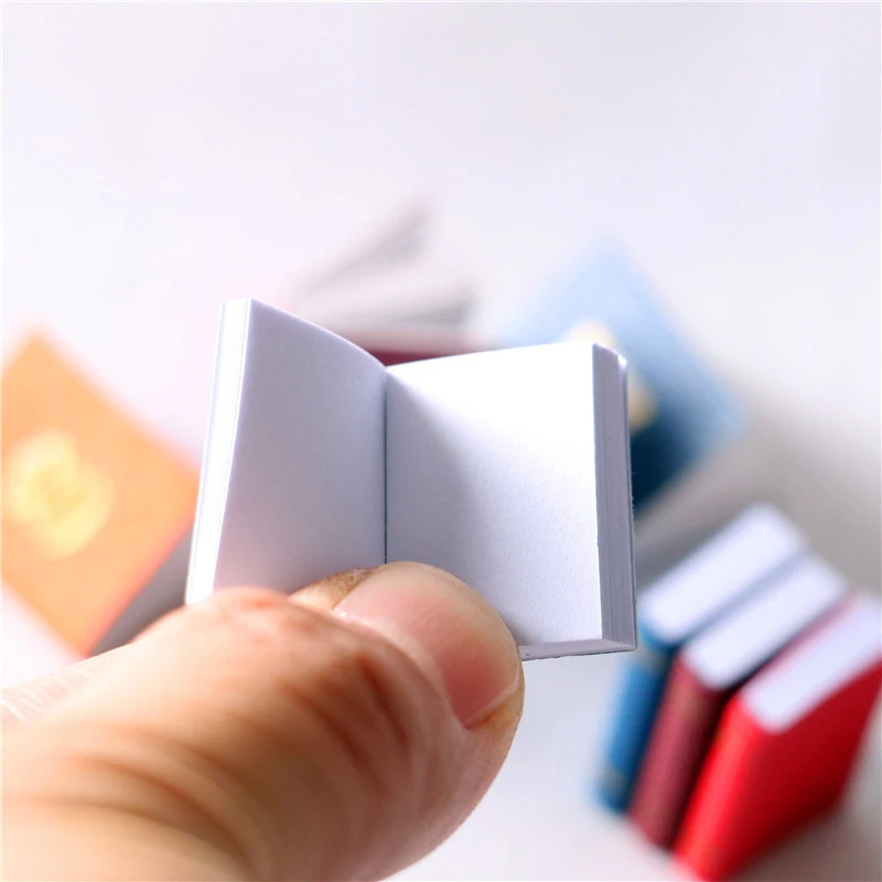 4pcs Dollhouse Miniature Mini Small Books Model Furniture Accessories Pretend Toy Dolls  Decoration Kid Gift 6