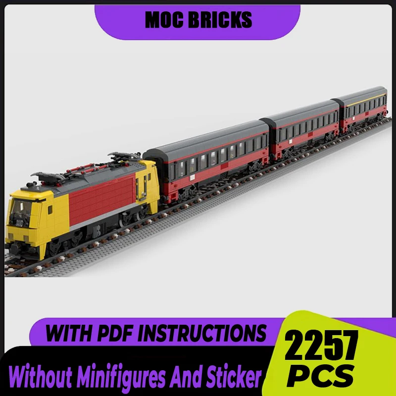 

Moc Building Bricks Austrian Korridorzug Train Model Technology Modular City Car Blocks Construstion Toy DIY Set Assembly Gifts