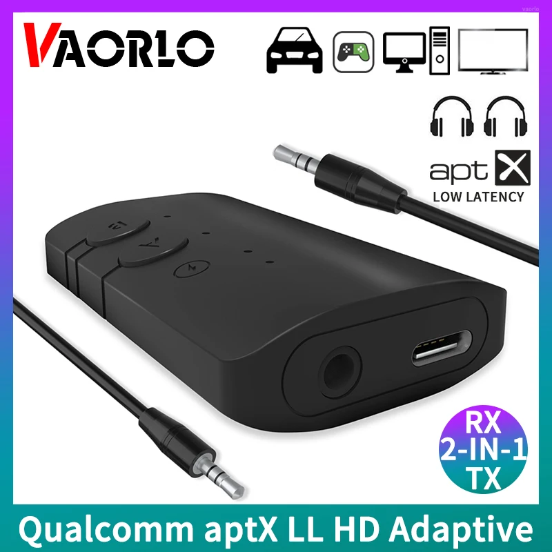 QCC Bluetooth 5.2 Audio Transmitter Receiver 2 In 1 aptX LL HD Adaptive