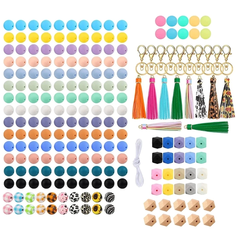 

Water Transfer Printing Food-Grade Silicone Beads Polygonal Octagonal Beads