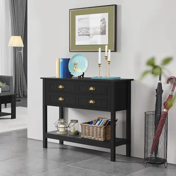 Console Table with Storage Drawers 2