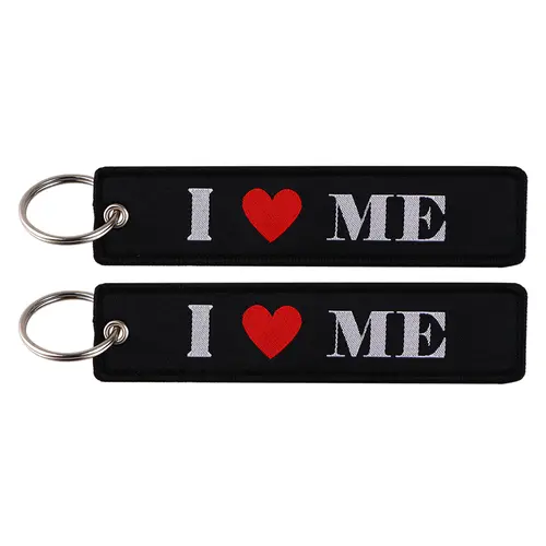 1pcs Computer Pop-up Window Quotes Embroidered Keys Tag Keychains For Motorcycles Backpack Fashion Key Ring Accessories Gifts - Image 50