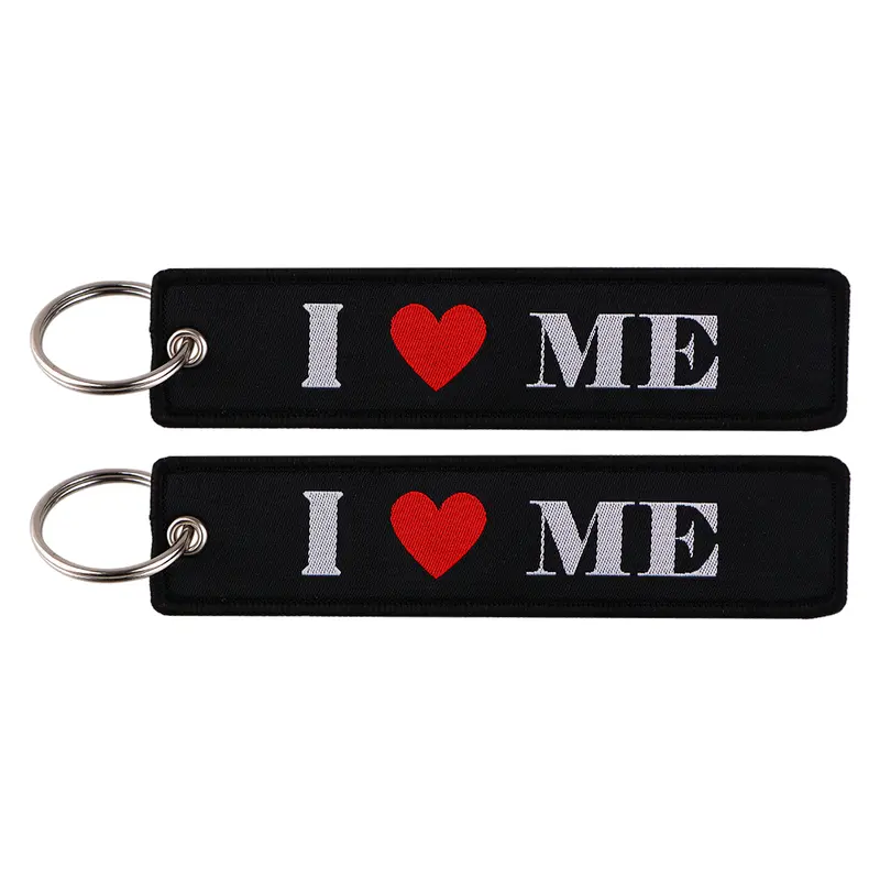 1pcs Computer Pop-up Window Quotes Embroidered Keys Tag Keychains For Motorcycles Backpack Fashion Key Ring Accessories Gifts - Image 50