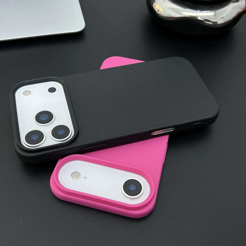 Chic Candy Color Litchi Patterned Shockproof Phone Case