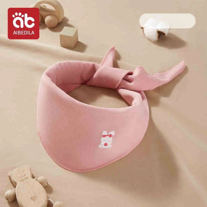 AIBEDILA Cotton Baby Triangle Scarf autumn winter warm windproof neckerchief kids mouth towel boys girls children scarf