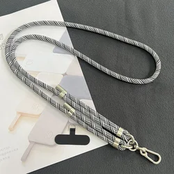 Sleek Silver Adjustable Crossbody Strap with Double Buckle for Cell Phone Case and Keys (Big zebra)
