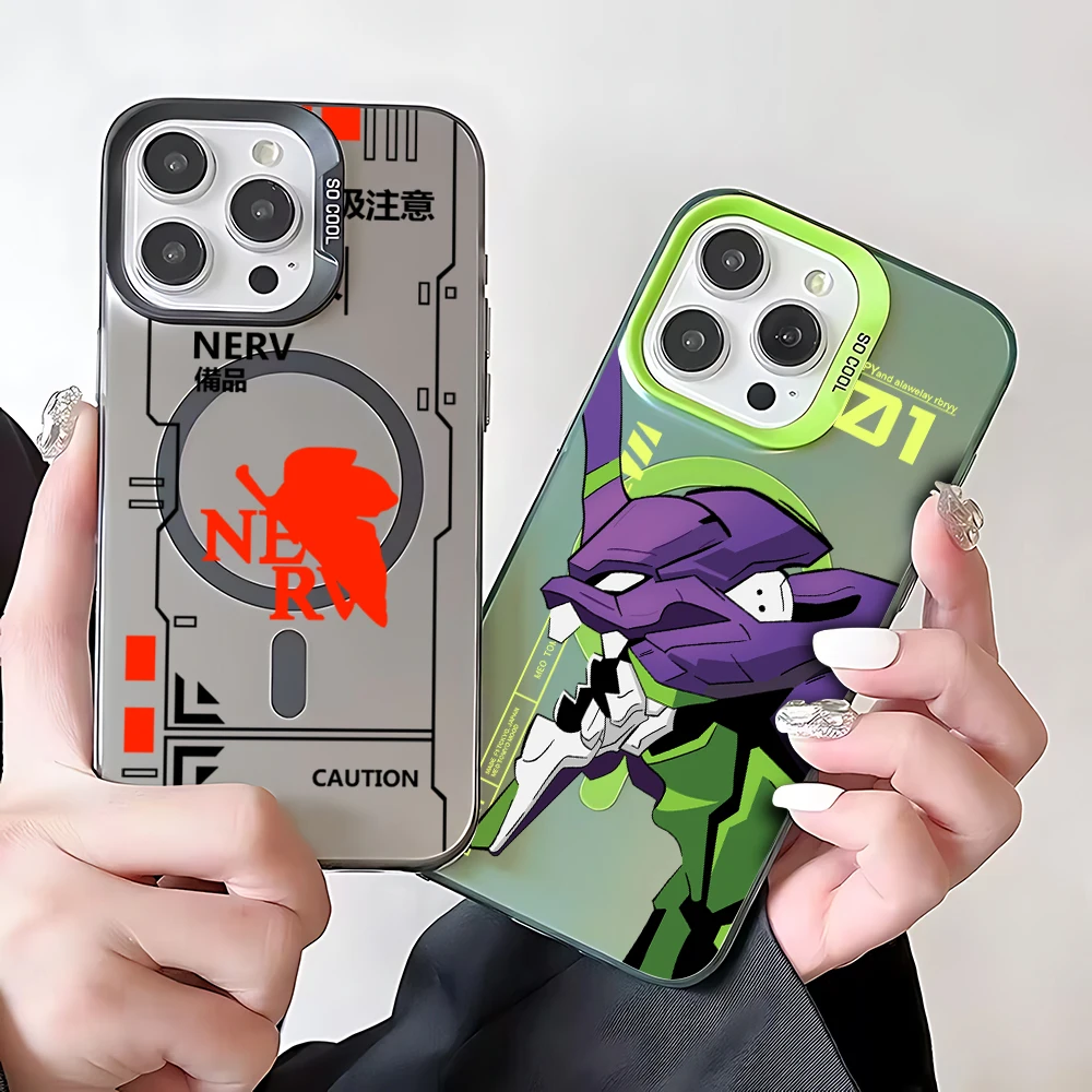 Anime E-evangelion V-eva A-genesis Magsafe Magnetic Phone