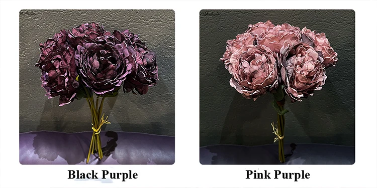 Peony Bouquet, Decoração de casamento Home, Pink Flore, 7 pcs por lote