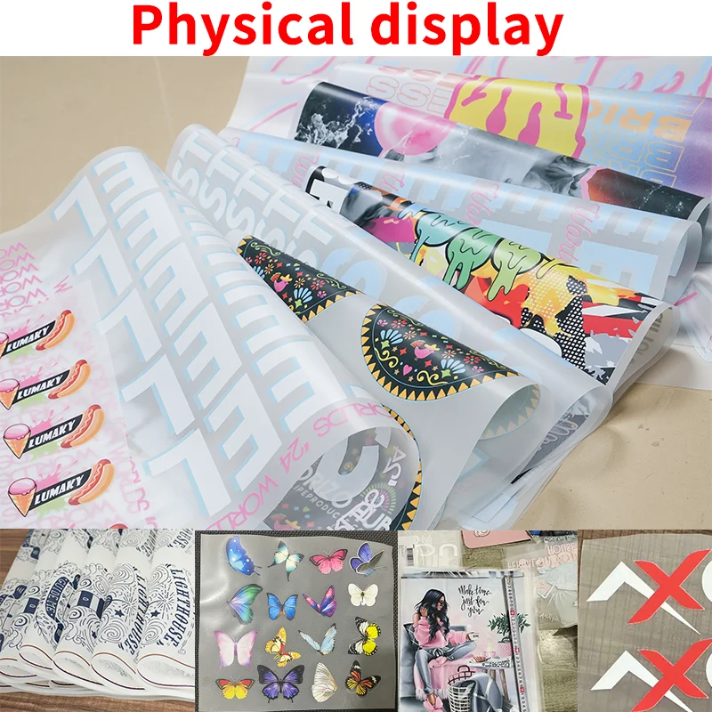 DIY Iron On Transfers Heat Transfer DTF Colorful Patch for Clothes