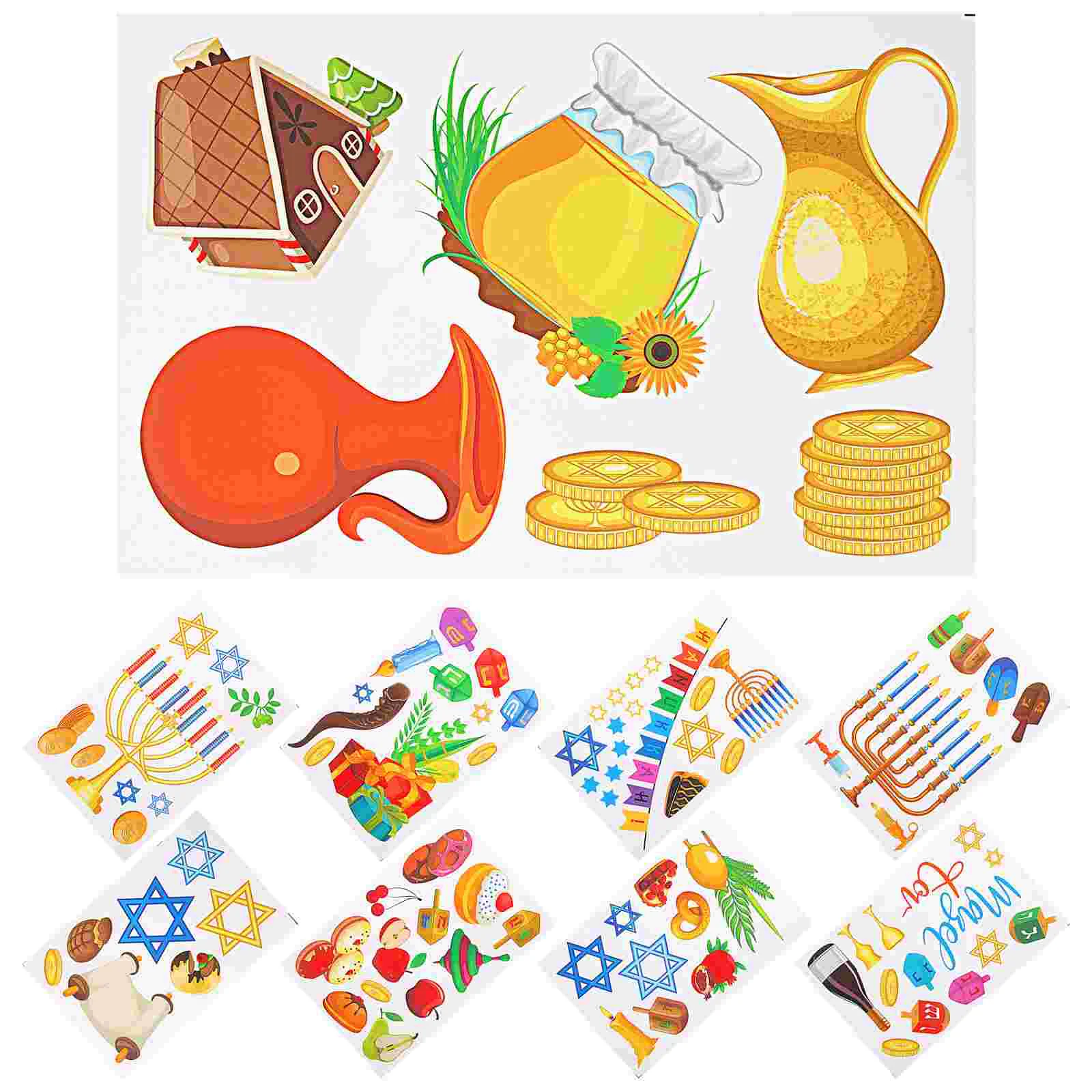 

Festival Decorative Hanukkah Theme Cling Window Cling Hanukkah Window Clings Hanukkah Decal For Home Decor Party Window
