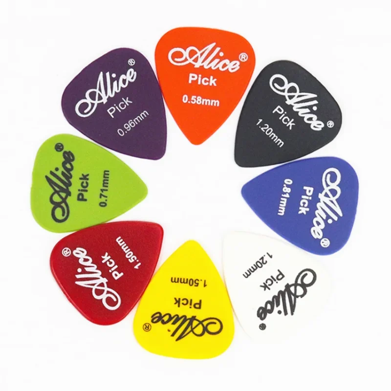 24/30/50/60pcs Alice Guitar Picks Thickness 0.58 0.71 0.81 0.96 1.20 1.50 Mm Mixed Color and Mixed Size