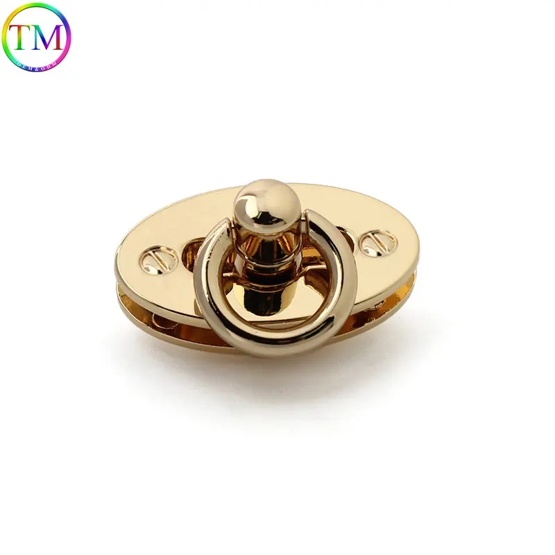 10 Pieces High Quality Metal Bags Lock Buckles Turn Twist Closure Decor Clasp Bag Purse DIY Replacement Hardware Accessory