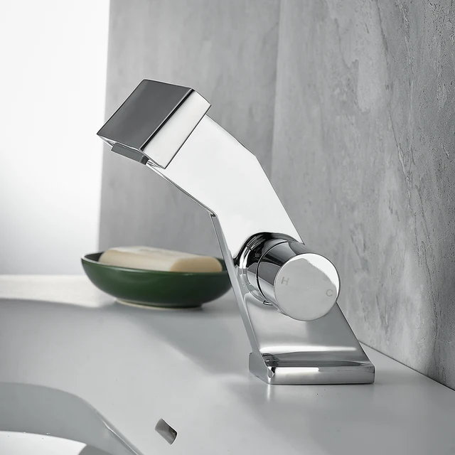 Moderne servantkran i gun grey