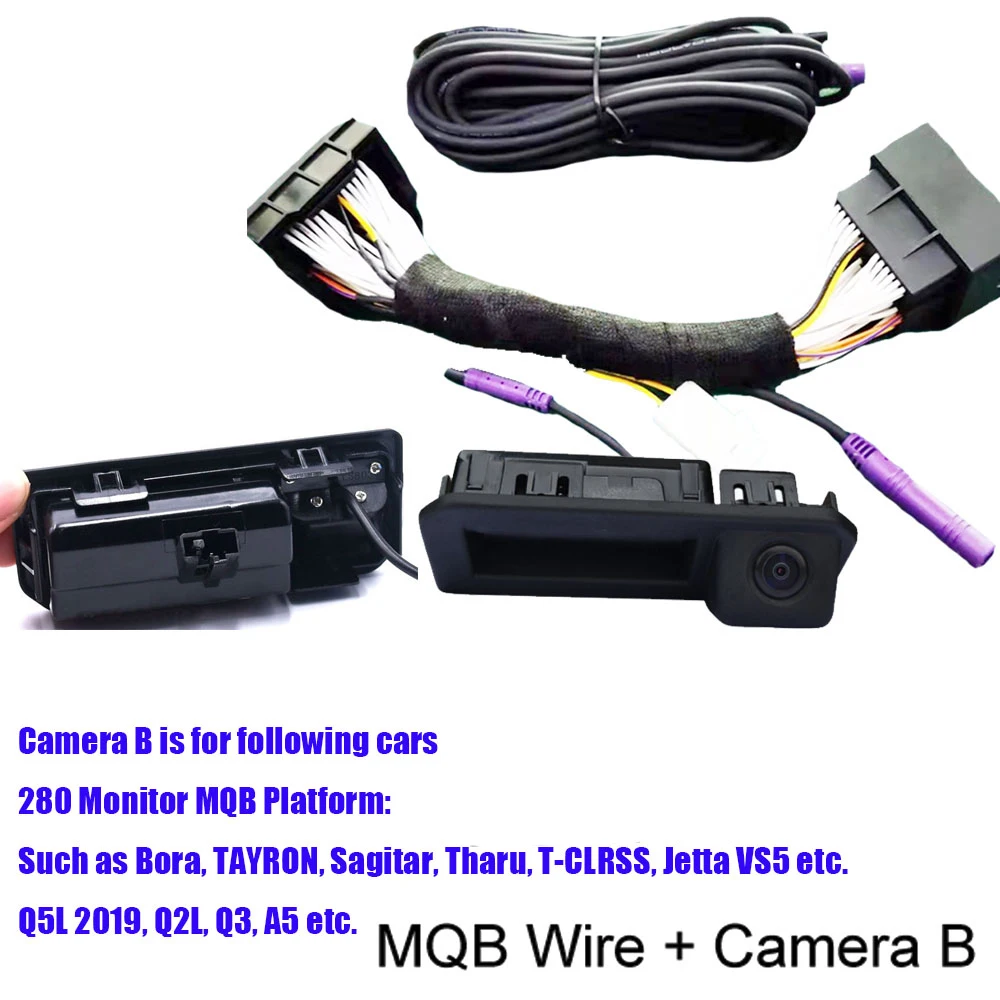 자동차 CanBus 후진 동적 궤적 주차 후방 카메라, 스코다 옥타비아 와겐 187B 280 MQB 아우디 A5 A4L Q5 A3 2019
