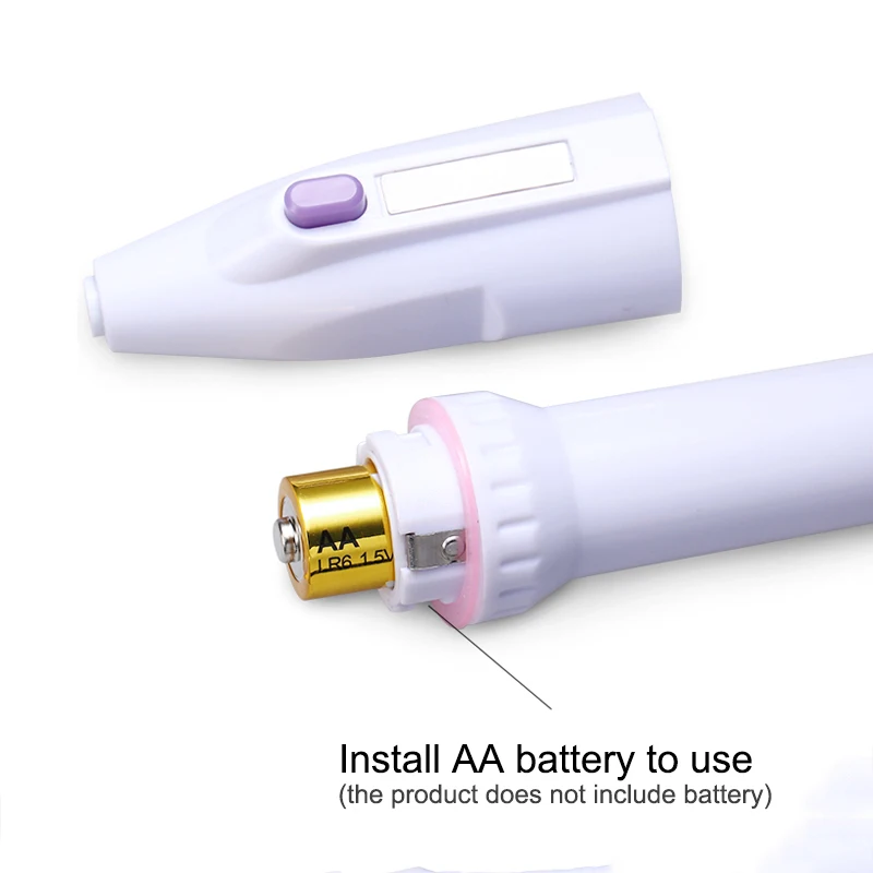 1 PC of Small portable battery type manicure electric polisher remover nail polisher manicure tool electric polisher
