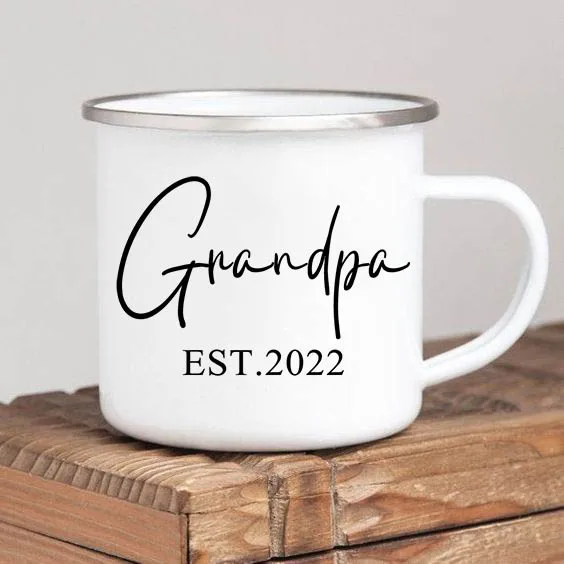 World's Best Grandma Enamel Coffee Mug – Thoughtful Gift for Grandmother on Mother's Day or Birthday