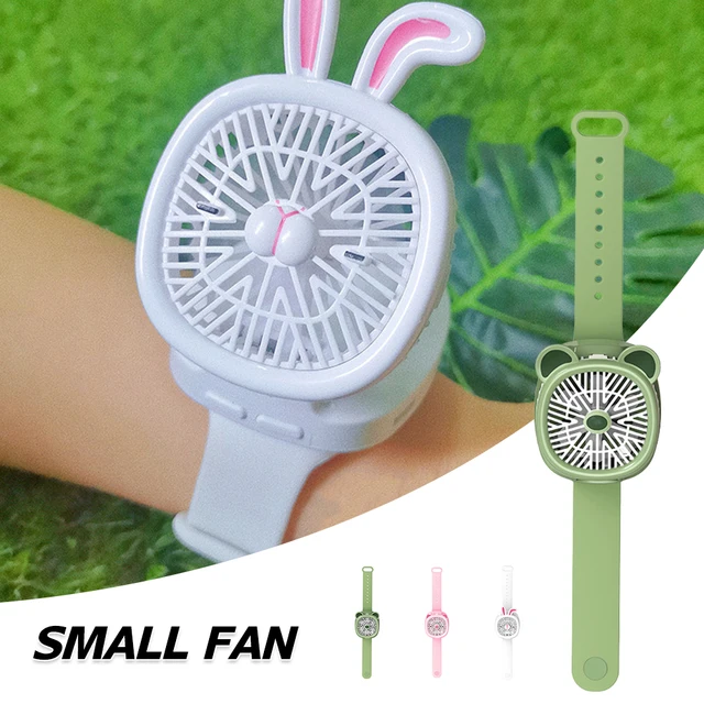 Gyerekek Figyelnek Ventilátor 3 Sebességváltó Sebességű Hordozható Kézi Usb Újratölthető Fény És Agile 360 ​​Fokos Forgatás Összecsukható Karkötő B99