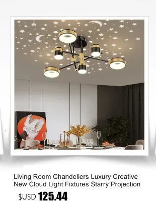 Minimalist Decor Living Room Chandeliers 2021 Luxury Modern Simple Atmosphere Romantic Starry Light Nordic Whole House Package entryway chandelier