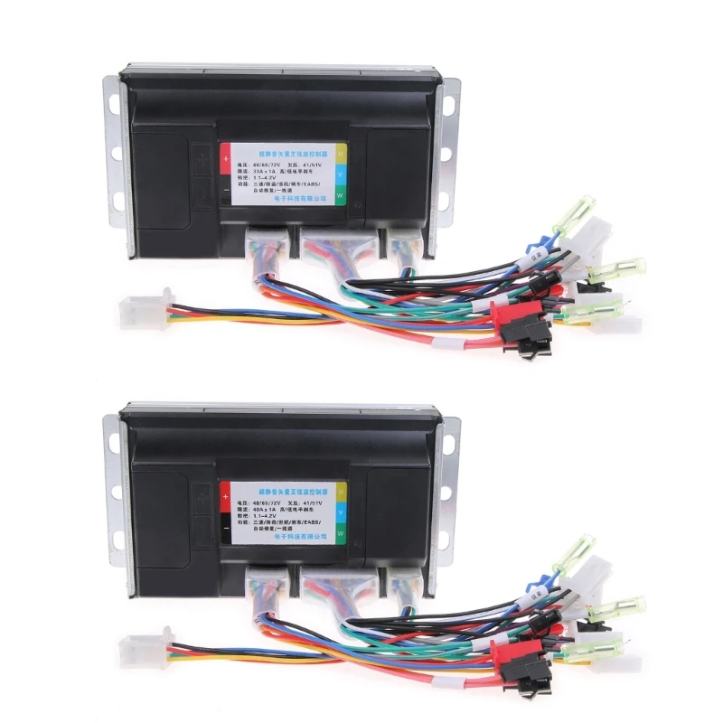 

Professional Ebike Controller 3-speed Brushless Motor Speed Controller Easy Installation for Electric Bikes Scooter