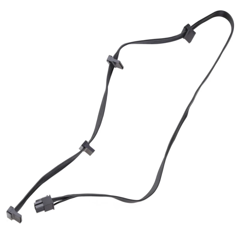 For Gigabyte P-GM Power, 4 SATA Angled SSD HDD Power Cable for P750GM 750W, P850GM 850W, P1000GM 1000W Modular Power, 50+15+15CM