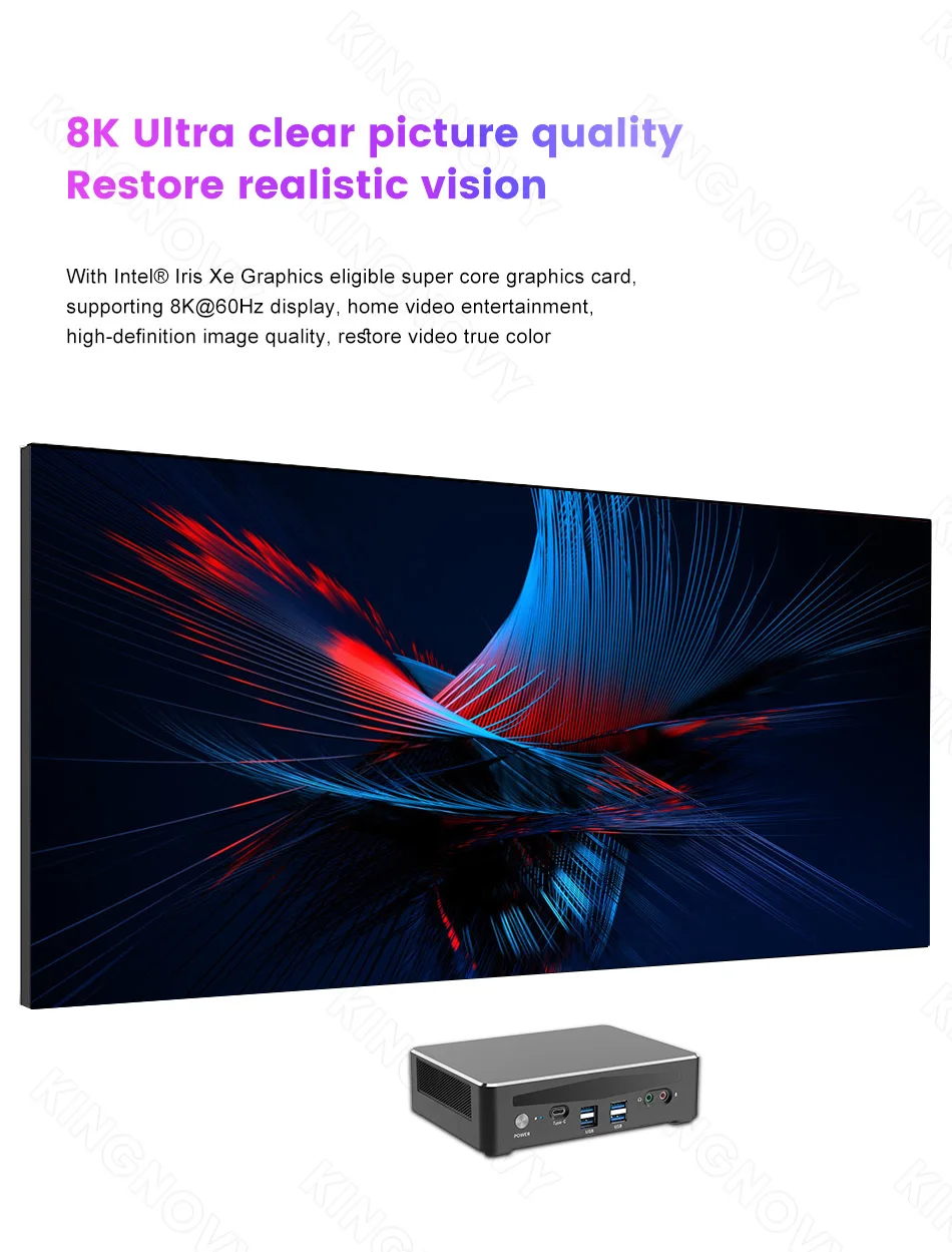 KingNovy 13th Gen Mini Gaming PC - I9 13900H/I7 13700H, Thunderbolt 4, DDR5/DDR4, NVME 2, 2.5G LAN, Intel Gamer Computer, 4K, WiFi6 Description Image.This Product Can Be Found With The Tag Names Barebone Mini PC, Computer Office, Topton hot pc