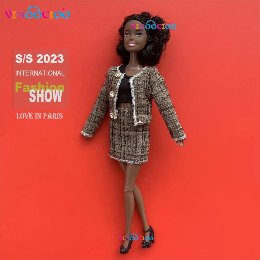 12inch American African Black Girl Doll 30cm Doll Joints Moveable Baby Doll Toy Gift for Child Kids 6